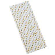 Set 25 paie din carton auriu 197 x 6 mm
